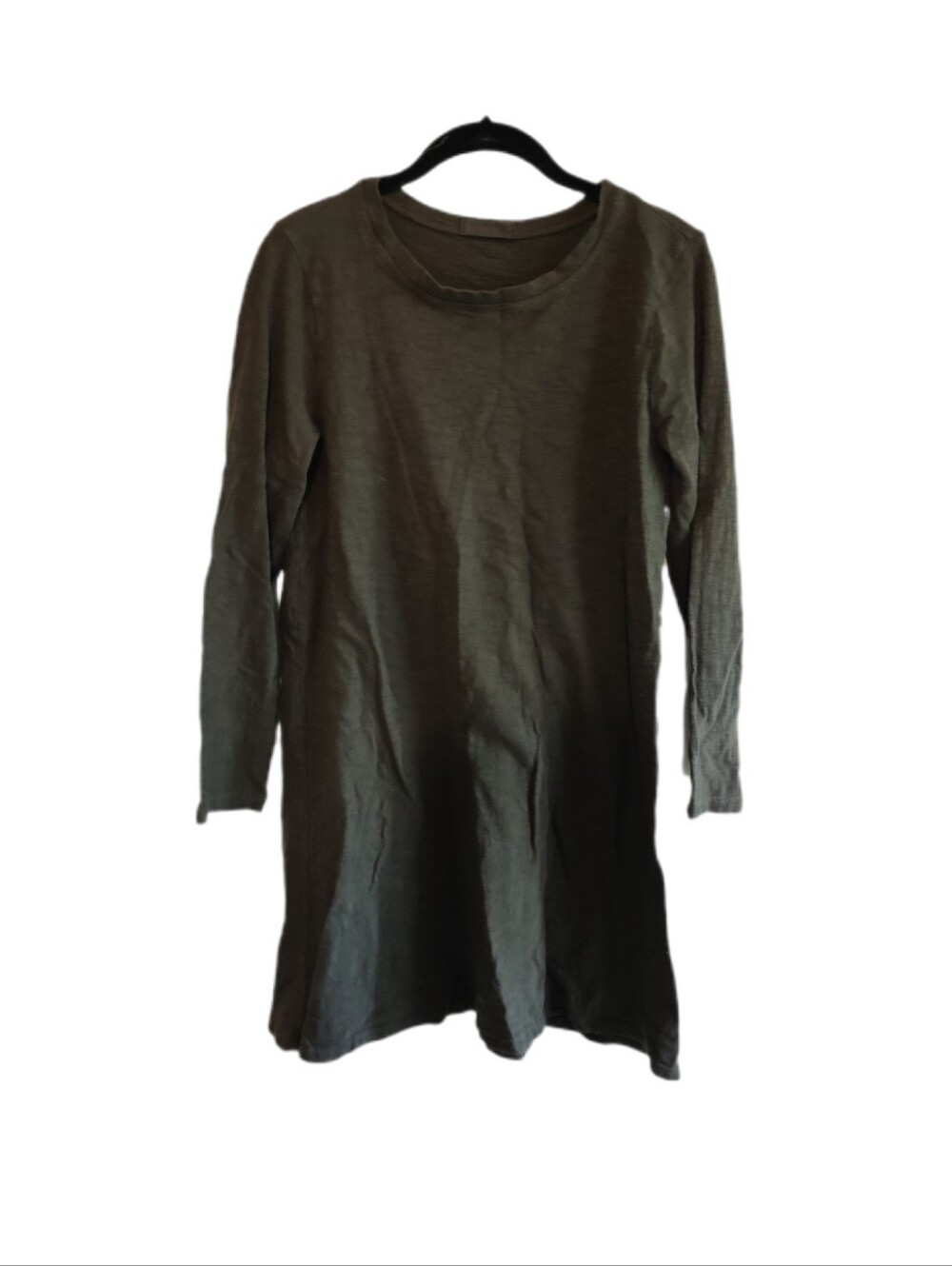 CP Shades Green Cotton Long Sleeve Tunic Top